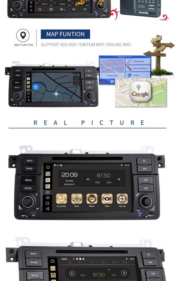 Lettore DVD di Android 8,1 PX6 BMW GPS con il giocatore dell'audio di FM MP4 MP3